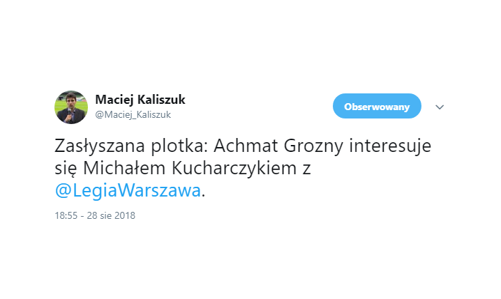 OFERTA transferu dla Michała Kucharczyka